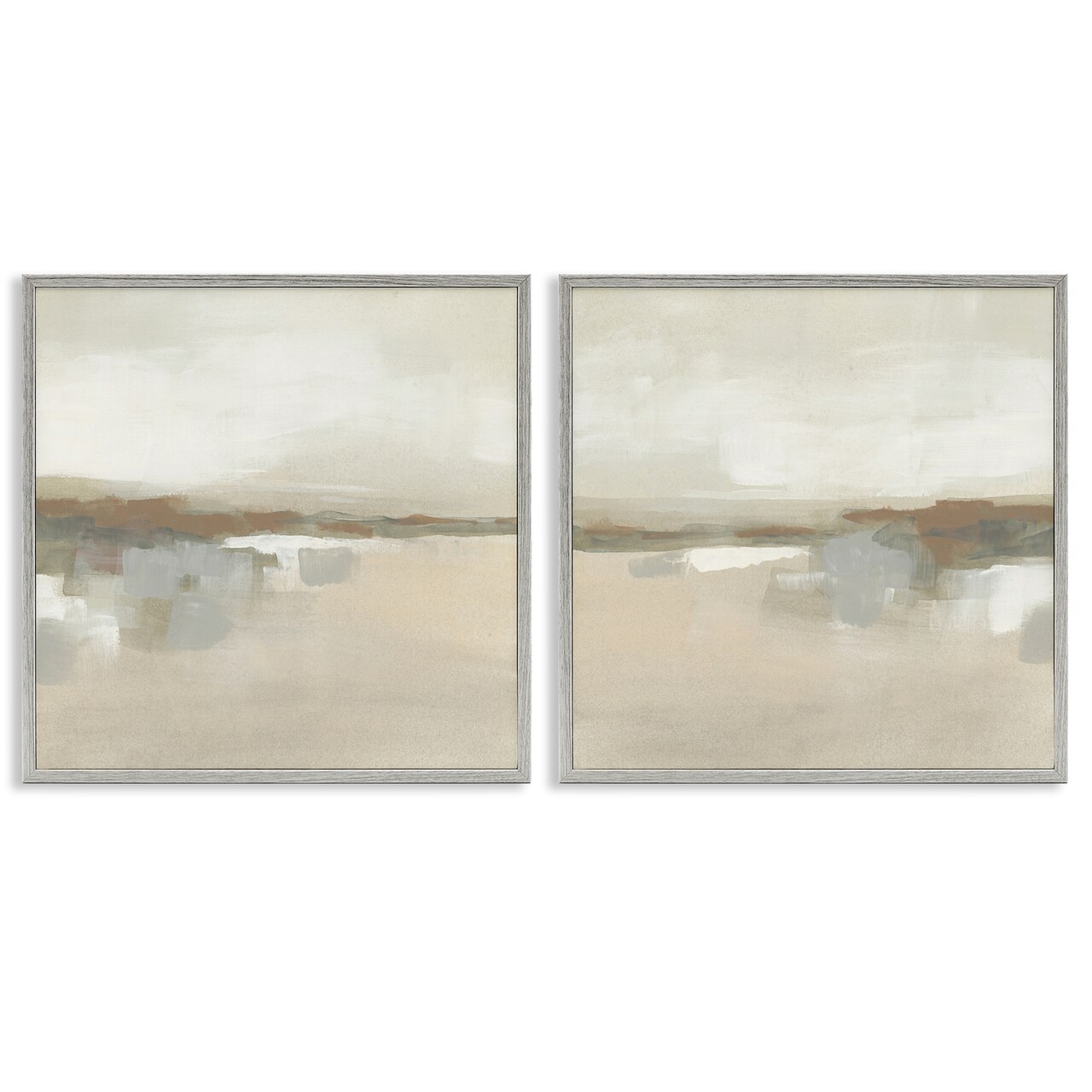 Stupell Industries Earthy Landscape Impressions 2pc Framed Giclee Set Design by June Erica Vess